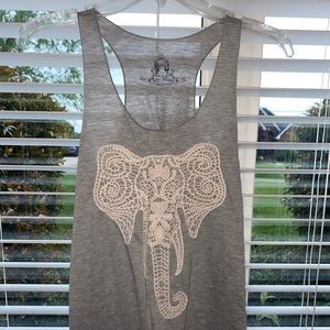 Elephant Lace Tank top